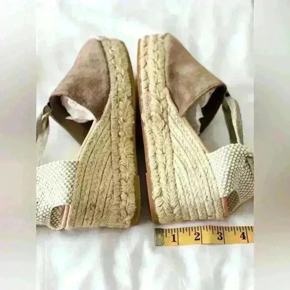 Lara Espadrilles Closed Toe Wedge Tie-Up Sandal Size 38 or US 7 - Picture 5 of 11